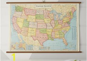 Usa Map Wall Mural United States Of America Chart