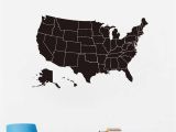 Usa Map Wall Mural United States Of America Map Wall Art Decal Chalkboard Usa Map Vinyl Sticker Fice Studying Room Wall Art Mural Decal Decor