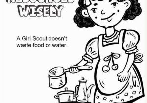 Use Resources Wisely Coloring Page 35 Fresh Girl Scout Law Printable Coloring Pages Printable