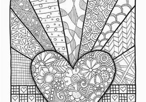 Valentine S Day Mandala Coloring Pages Coloring Page Valentines Day Abstract Doodle Zentangle Paisley