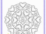 Valentine S Day Mandala Coloring Pages Heart Mandala Fun Valentine S Day Coloring Pages