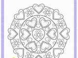 Valentine S Day Mandala Coloring Pages Heart Mandala Fun Valentine S Day Coloring Pages