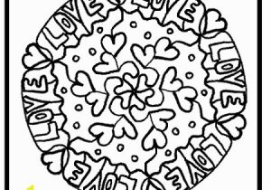 Valentine S Day Mandala Coloring Pages Love Mandala Coloring Pages Courtoisieng