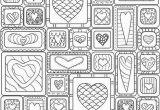 Valentines Day Coloring Pages for Adults Hearts Coloring Page 33