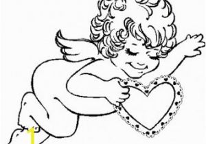 Valentines Day Print Out Coloring Pages Print Out Valentines Day Cupid with Hearts Coloring Page Childrens Printable Coloring Pages