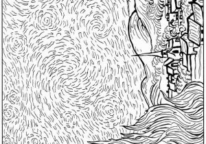 Van Gogh Coloring Pages for Kids Kids N Fun