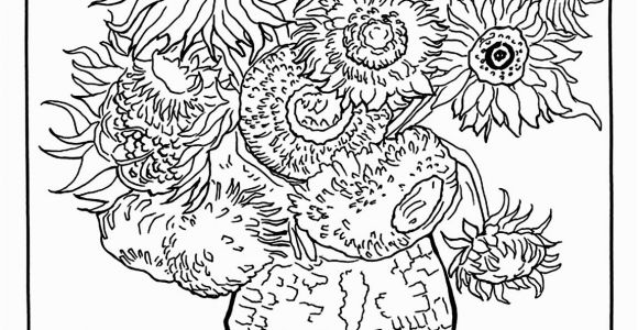 Van Gogh Coloring Pages for Kids Vincent Van Gogh Free to Color for Children Vincent Van