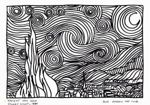 Van Gogh Starry Night Coloring Page Van Gogh Starry Night Coloring Page Vincent Van Gogh