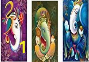 Vastu Mural Wall Hanging Saf Ganesha Modern Art Framed Digital Reprint Painting