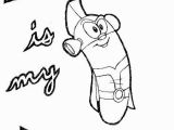 Veggie Tales Coloring Pages Larry Boy Veggie Tales Larry Boy is My Hero Coloring Pages