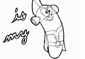 Veggie Tales Coloring Pages Larry Boy Veggie Tales Larry Boy is My Hero Coloring Pages