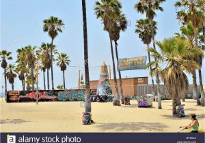 Venice Beach Wall Murals Graffiti is Encouraged On the Public Art Wall In Venice