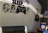 Video Game Wall Murals Gamer Wall Decal Eat Sleep Game Controller Video Game Wall