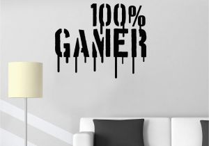 Video Game Wall Murals Gamer Wall Vinyl Decalvideo Games Playroom for Boys 100