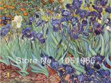 Vincent Van Gogh Wall Murals Quietly Irises Vincent Van Gogh Famous Paintings