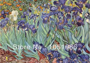 Vincent Van Gogh Wall Murals Quietly Irises Vincent Van Gogh Famous Paintings