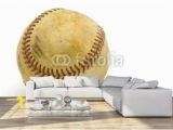 Vintage Baseball Wall Murals 9 059 Scuff Wall Murals Canvas Prints Stickers