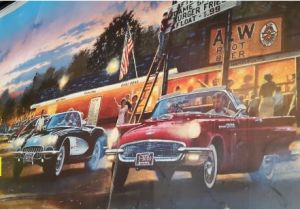 Vintage Car Wall Murals 1950 S Wall Mural Picture Of Hamburger Store Jefferson