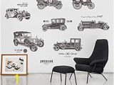 Vintage Car Wall Murals Amazon Inveroo Vintage Car Wall Stickers for Kids Rooms