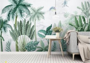 Vintage Jungle Wall Mural forest Wallpaper Palm Tree Wall Mural Tropical Jungle Wall Print Exotic Home Decor Cafe Design Living Room Bedroom