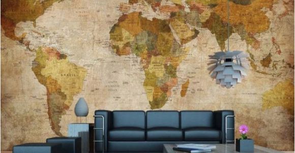 Vintage Map Wall Mural Vintage World Map Wall Mural In 2019 Dorm Stuff