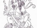 Vintage Pin Up Girl Coloring Pages Pirate Tattoo Stencils Pinterest