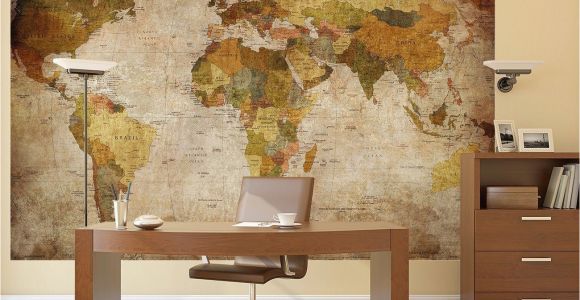 Vintage Wood Wall Mural Details About Vintage World Map Wallpaper Mural Giant