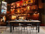 Vintage Wood Wall Mural Us $11 47 Off Retro Japanese Izakaya Wallpapers Mural for Japanese Rotisserie Sushi Restaurant Industrial Decor Wallpaper 3d Wall Paper In