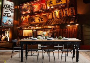 Vintage Wood Wall Mural Us $11 47 Off Retro Japanese Izakaya Wallpapers Mural for Japanese Rotisserie Sushi Restaurant Industrial Decor Wallpaper 3d Wall Paper In