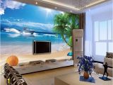 Vinyl Wall Mural Beach 3d Beach Starfish Drift Bottle 1298 Aj Wallpaper