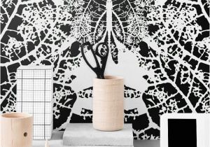 Vinyl Wall Murals Nature Monochrome Removable Wallpaper Leaf Self Adhesive Wallpaper