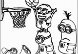 Volleyball Player Coloring Pages Minion Playing Basketball Coloring Pages