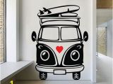 Vw Campervan Wall Mural Vw Camper Van Wall Art Decal Vinyl Sticker Decor Mural Transfer Surf