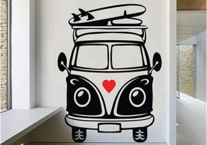 Vw Campervan Wall Mural Vw Camper Van Wall Art Decal Vinyl Sticker Decor Mural Transfer Surf