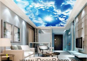 Wall and Ceiling Murals Sunshine Clouds Blue Sky Ceiling Wall Mural Wall Paper