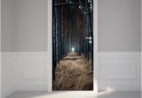 Wall and Door Murals Door Wall Sticker Scary forest Peel & Stick Repositionable