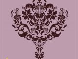 Wall and Mural Stencils Wall Damask Stencil Pattern Faux Mural 1004