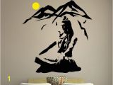 Wall Art Mural Stickers Lord Shiva Wall Sticker Lotus Pose Vinyl Wall Decal