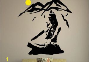 Wall Art Mural Stickers Lord Shiva Wall Sticker Lotus Pose Vinyl Wall Decal