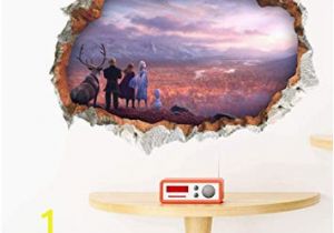 Wall Art Murals Decals Stickers Amazon Ytytoo 3d Broken Hole Wall Sticker for Home