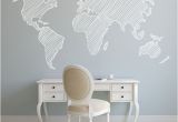 Wall Canvas Decal Mural 7 Pieds Carte Wall Decal Sticker Mural Amovible by
