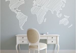 Wall Canvas Decal Mural 7 Pieds Carte Wall Decal Sticker Mural Amovible by