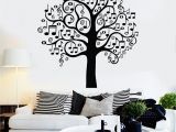 Wall Canvas Decal Mural Vinyl Wall Decal Musical Tree Music Art Decor Home