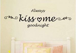 Wall Decal Mural Stickers Amazon Liubeiniubi Always Kiss Me Goodnight Wall