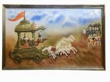 Wall Hanging Murals India Wall Hanging Hand Made 3d Mural Painting Mahabharata A