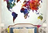 Wall Hanging World Map Mural Amazon Ameyahud World Map Tapestry Watercolor World