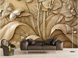 Wall Mural 3d Model Free Download Amazon Zxcie Custom Wallpaper Murals 3d Embossed orchid