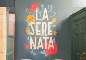 Wall Mural Artist Los Angeles Custom Hand Painted Mural for La Serenata Restaurant In Los