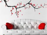 Wall Mural Cherry Blossom Pretty Autumnal Branch Wall Decals
