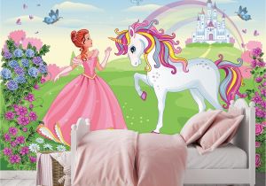 Wall Mural Contract Template Details Zu Wundervolle Fototapete Tapete Kinderzimmer 15f Einhorn Prinzessin Kinde